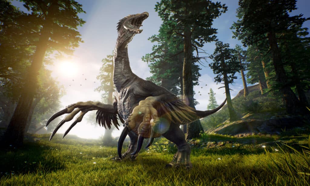 Therizinosaurus vs T-Rex: ใครจะชนะในการต่อสู้