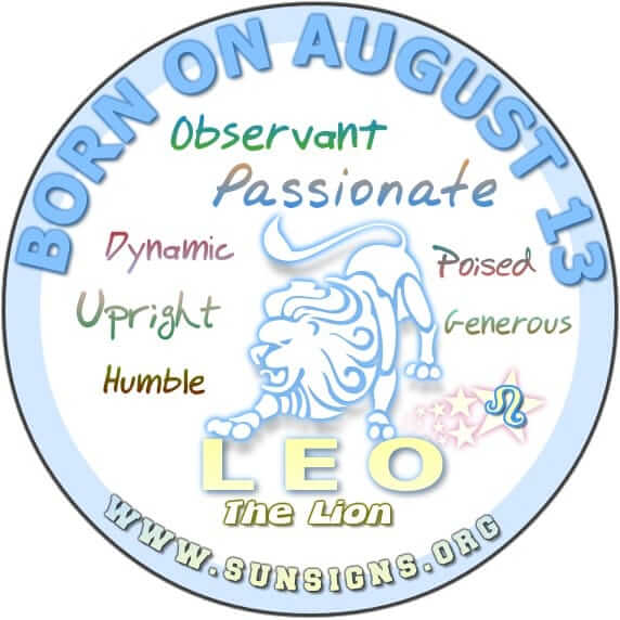 13. avgust Zodiak: osebnostne lastnosti, združljivost in še več