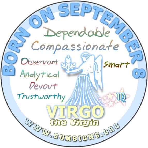 8. september Zodiak: znak, lastnosti, združljivost in še več